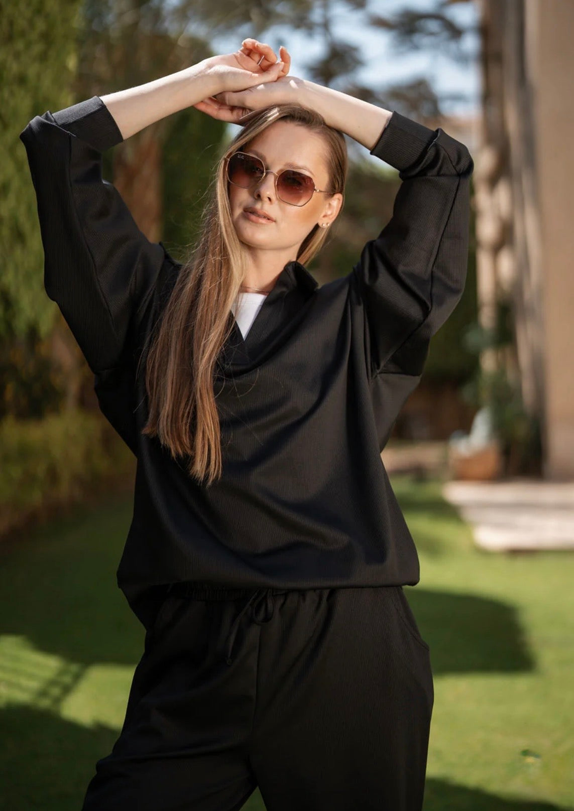 Oversized Polo athletic suit