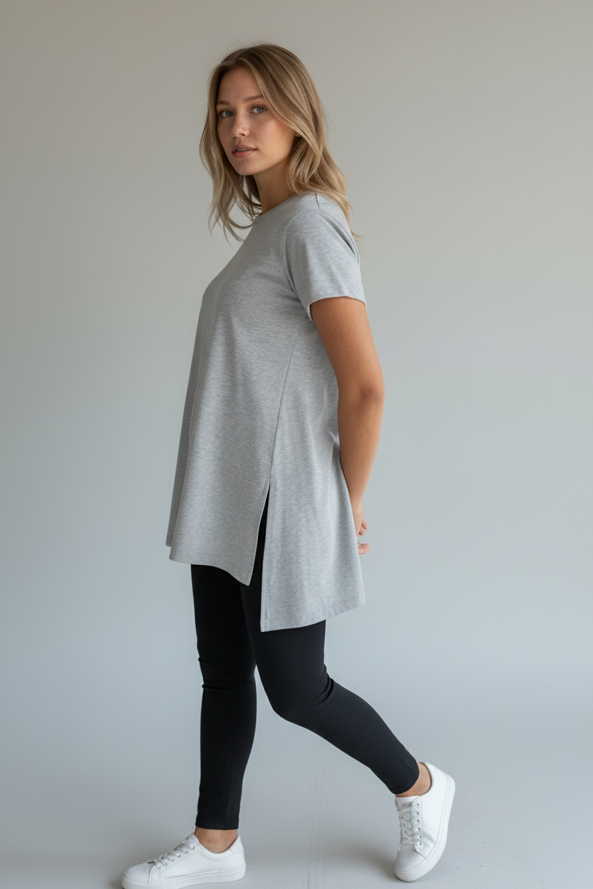 Half sleeve basic top