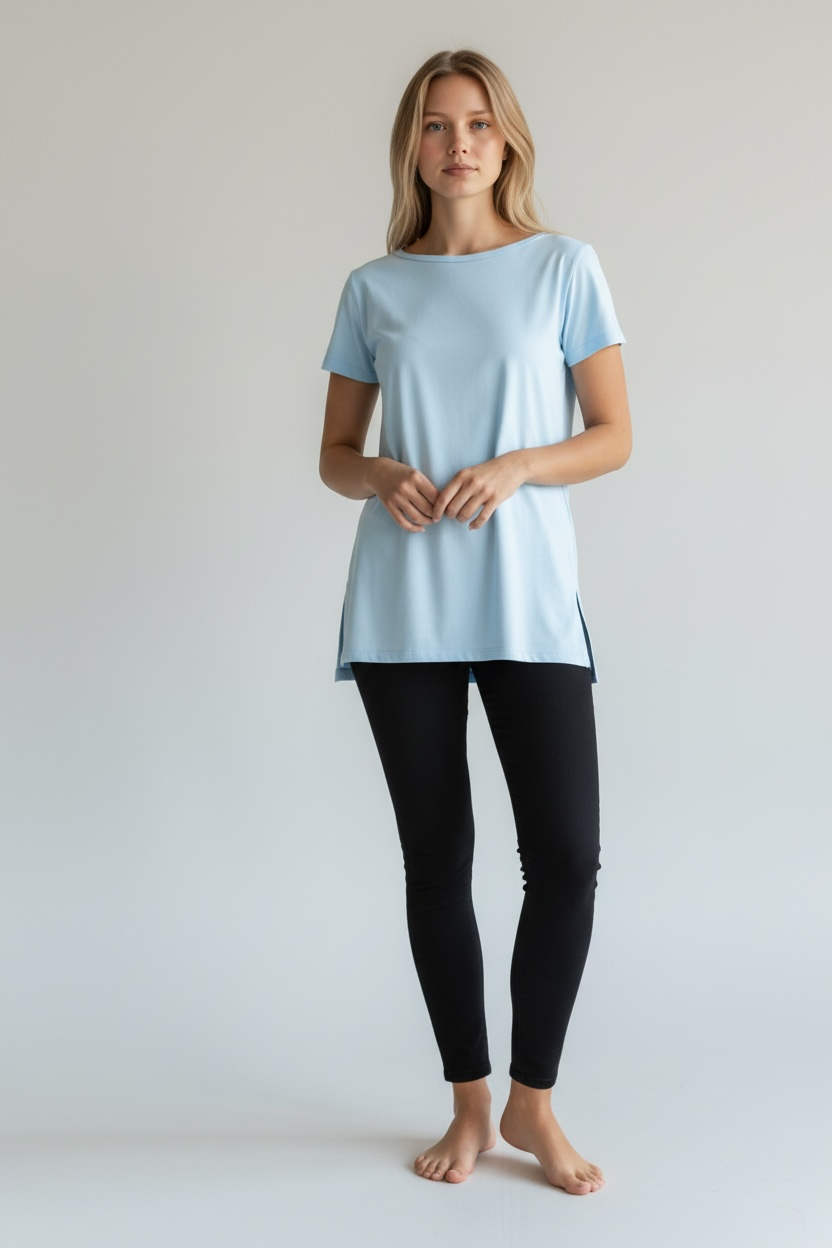 Half sleeve basic top