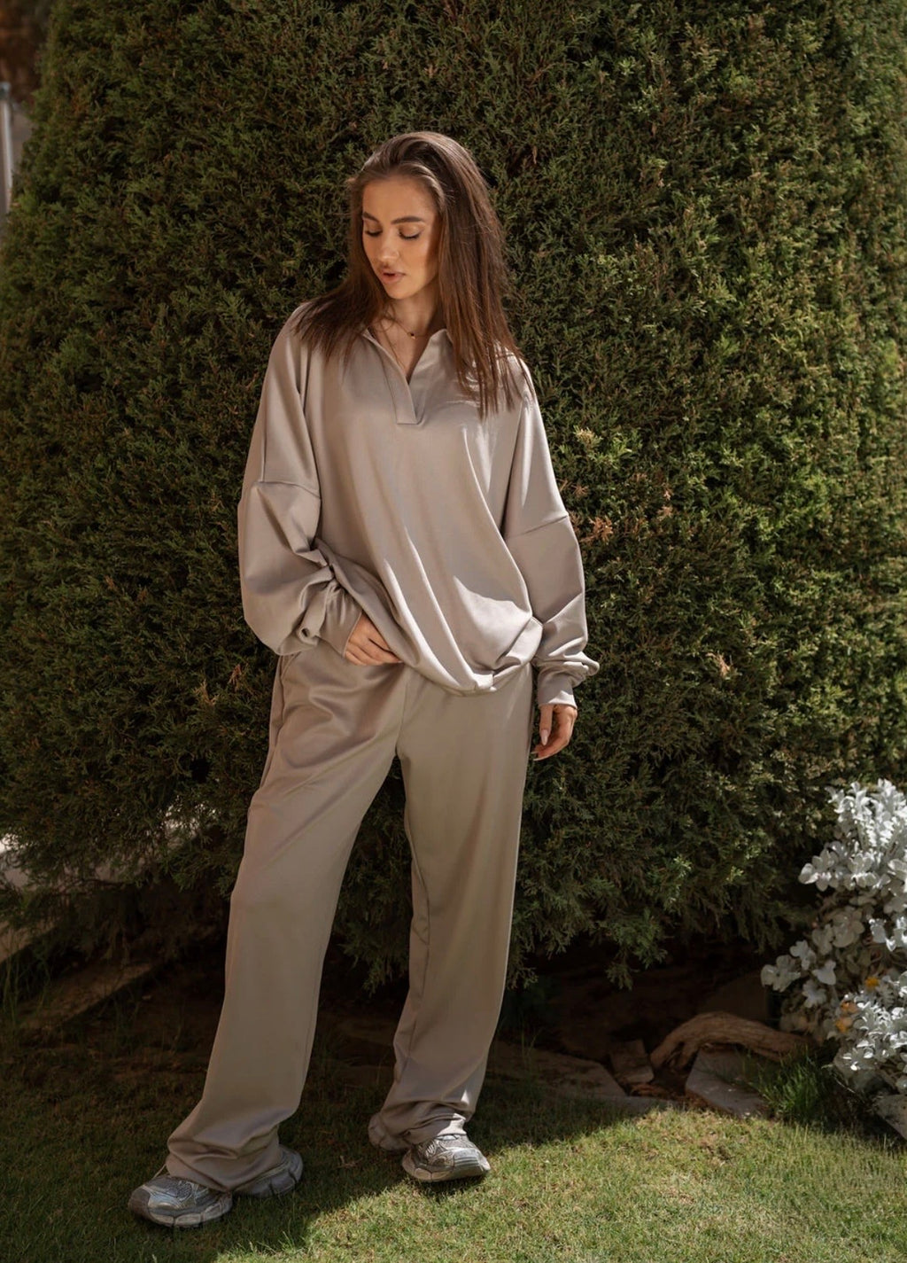 Oversized Polo athletic suit