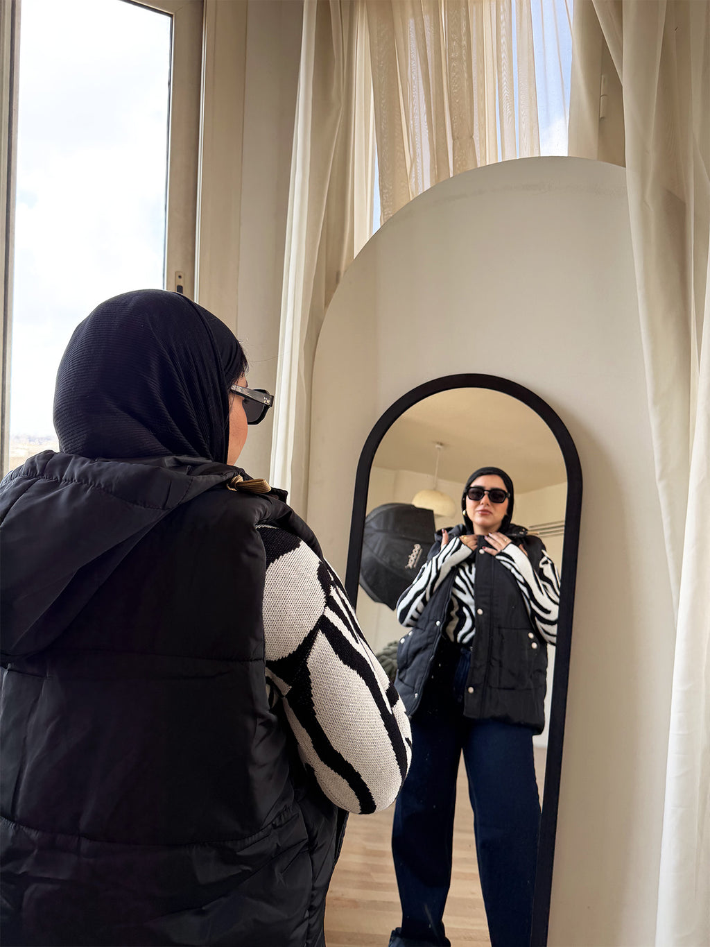 Puffer sleeveless jacket