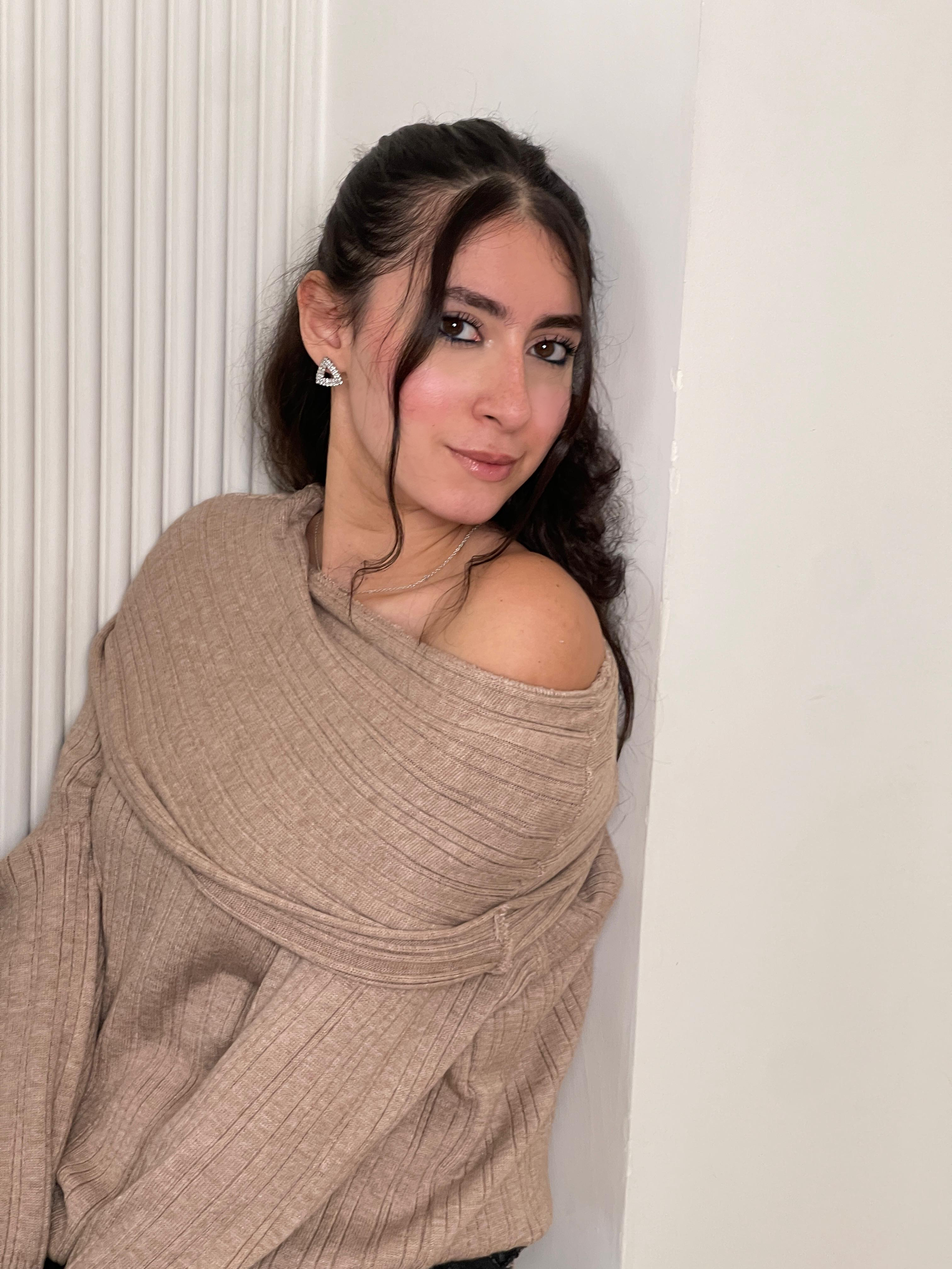 Off-the-Shoulder Sweater