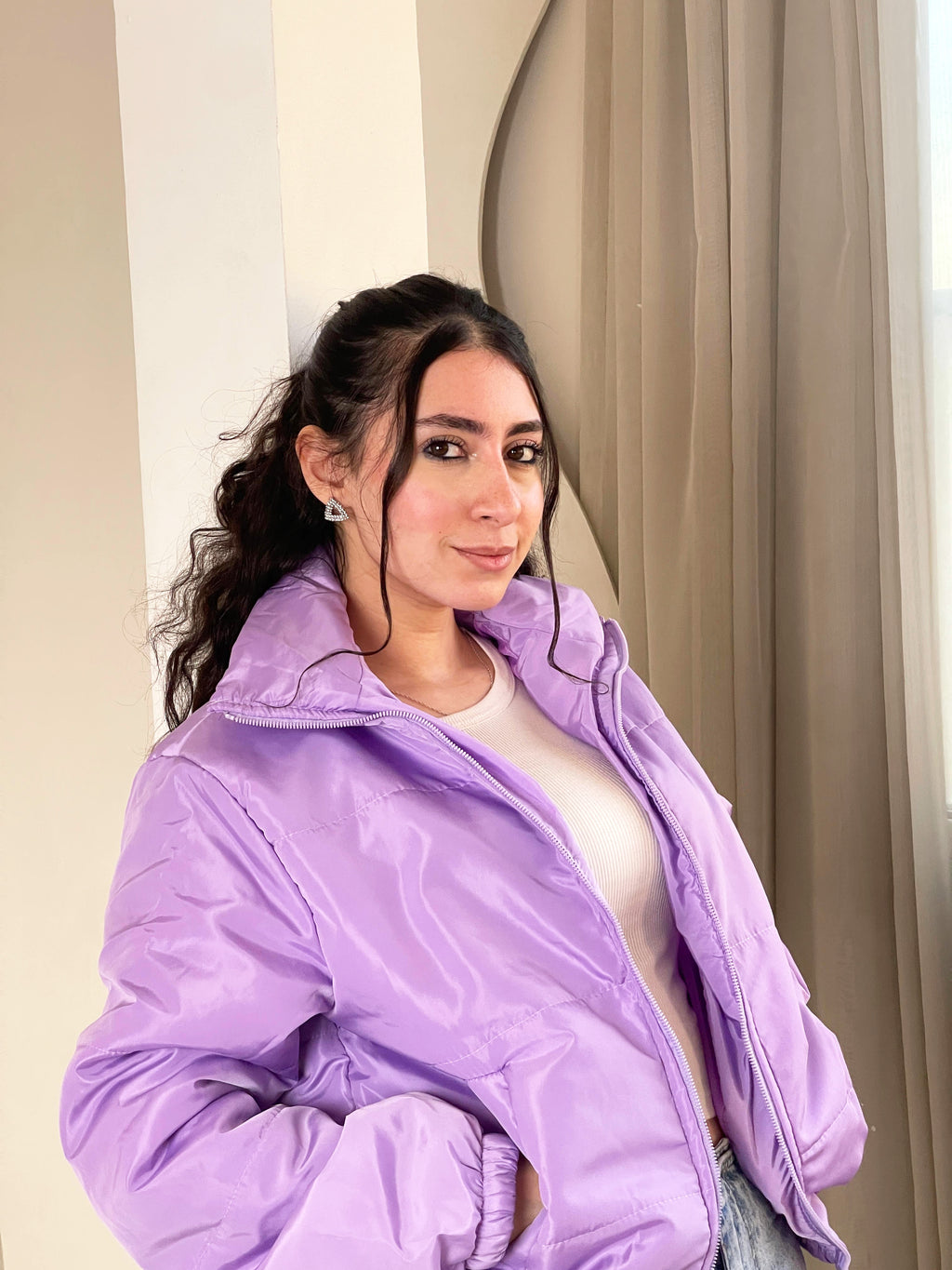 Cropped Puffer Jacket