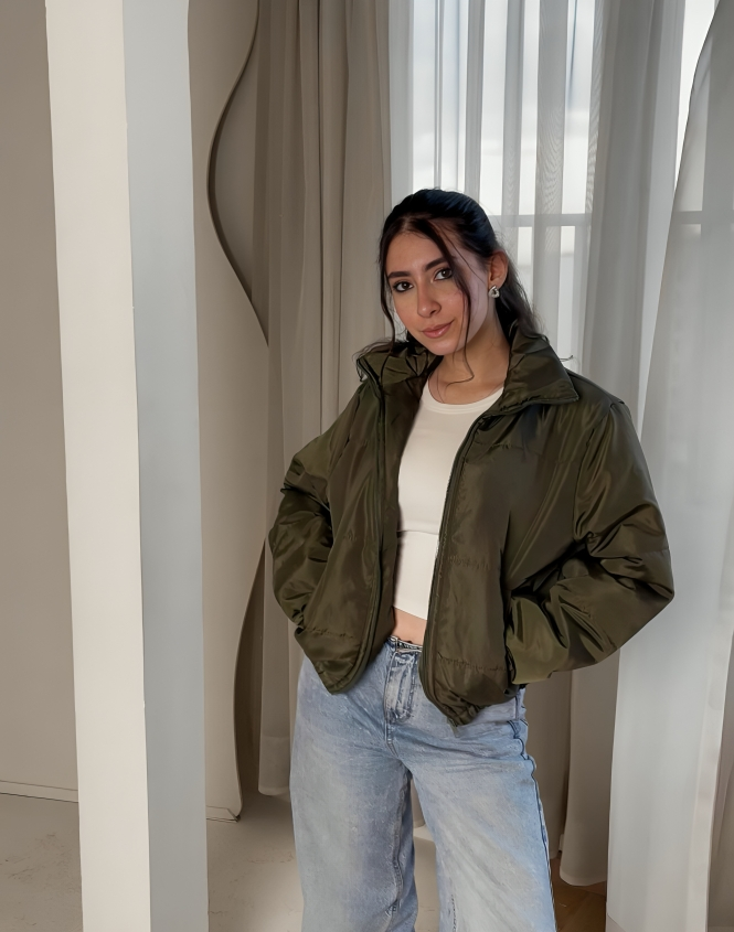 Cropped Puffer Jacket