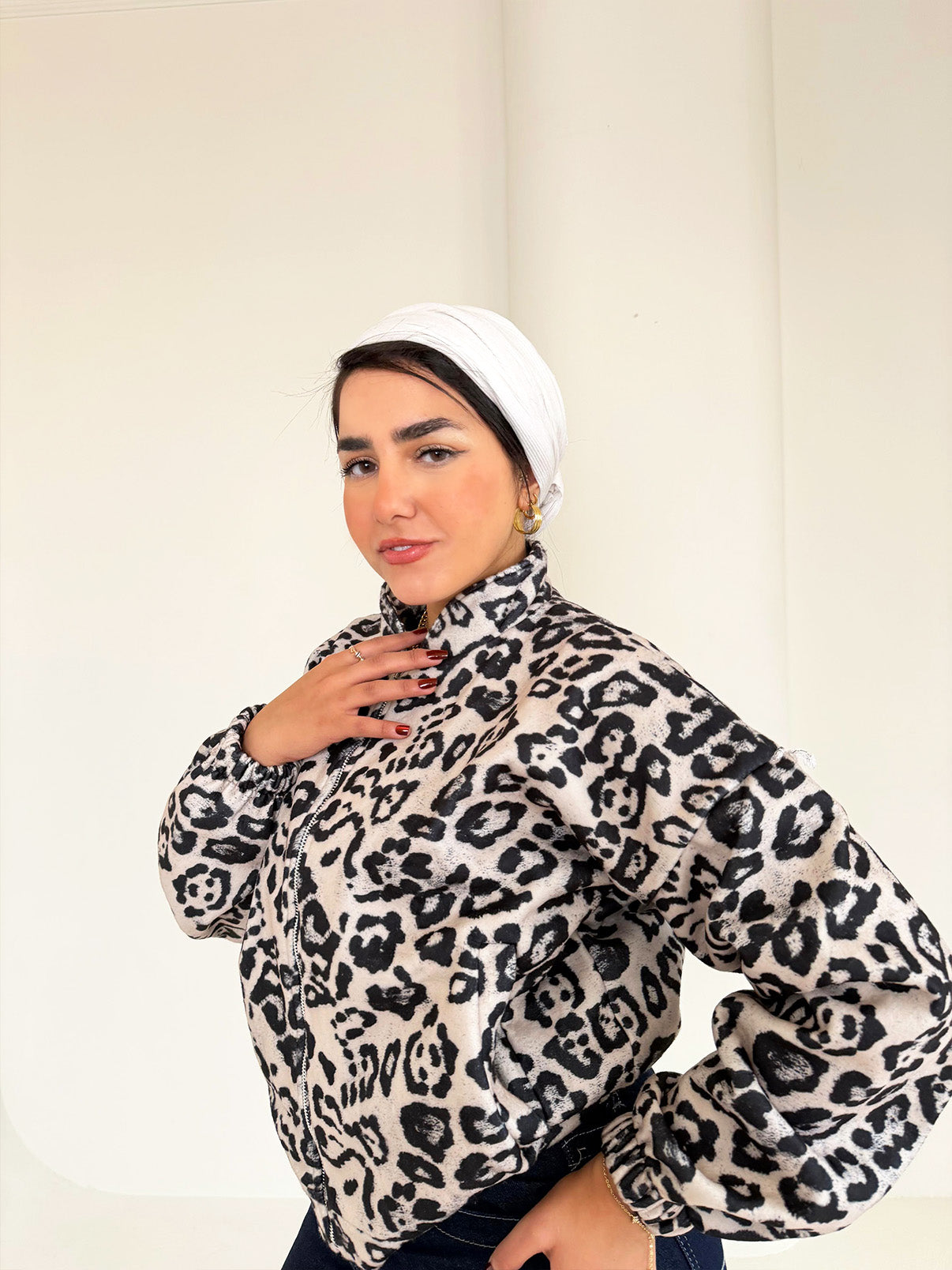 High waist tiger jacket