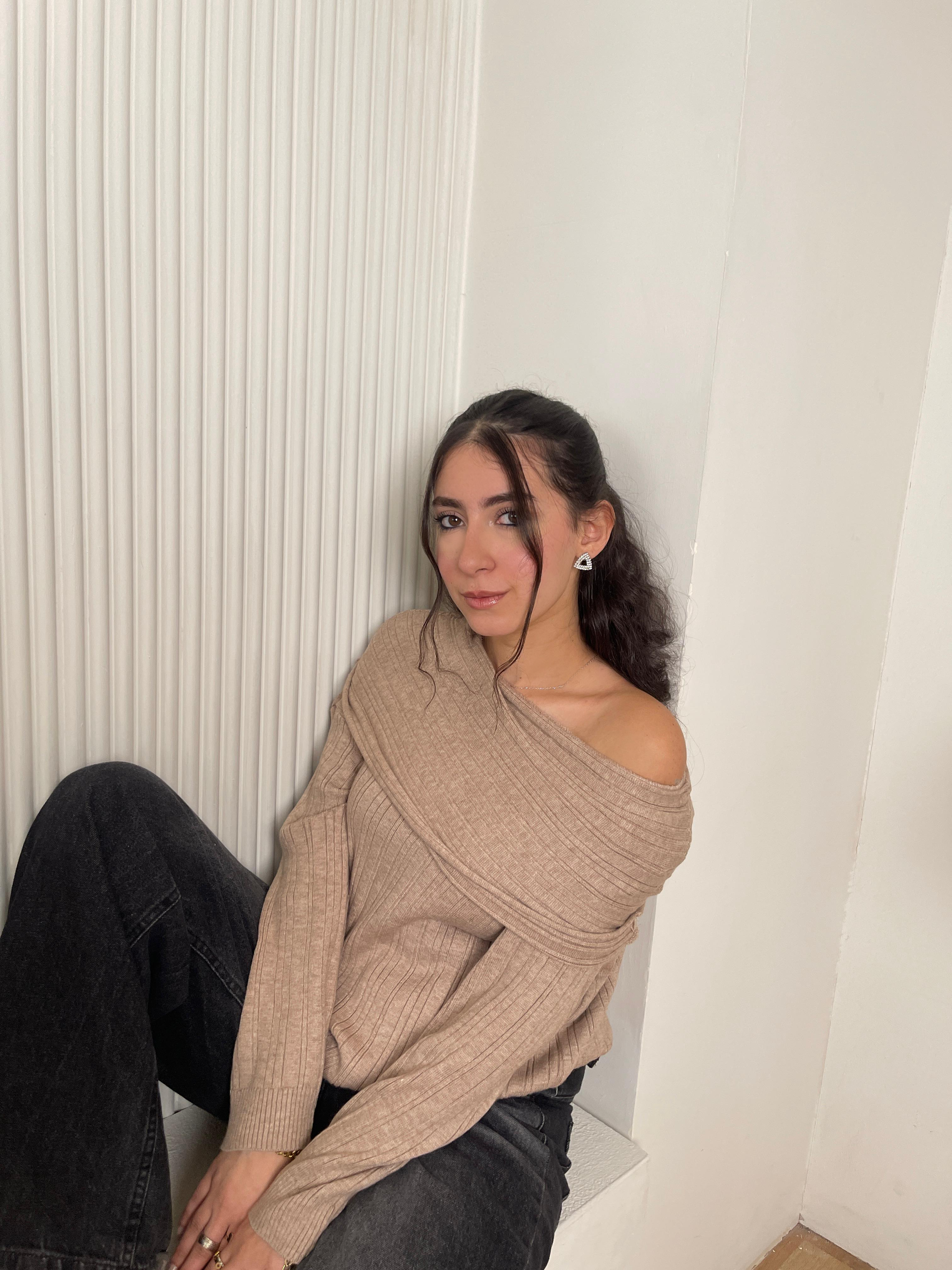 Off-the-Shoulder Sweater