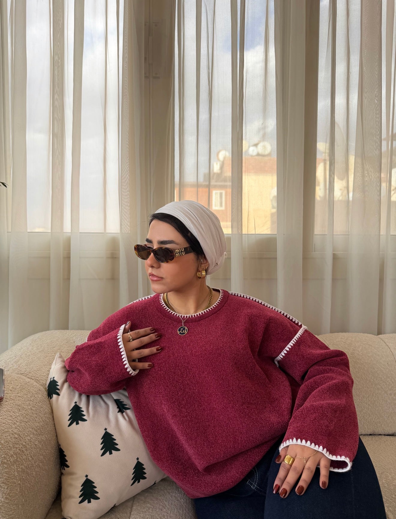 Oversized Sweatshirt crew neck