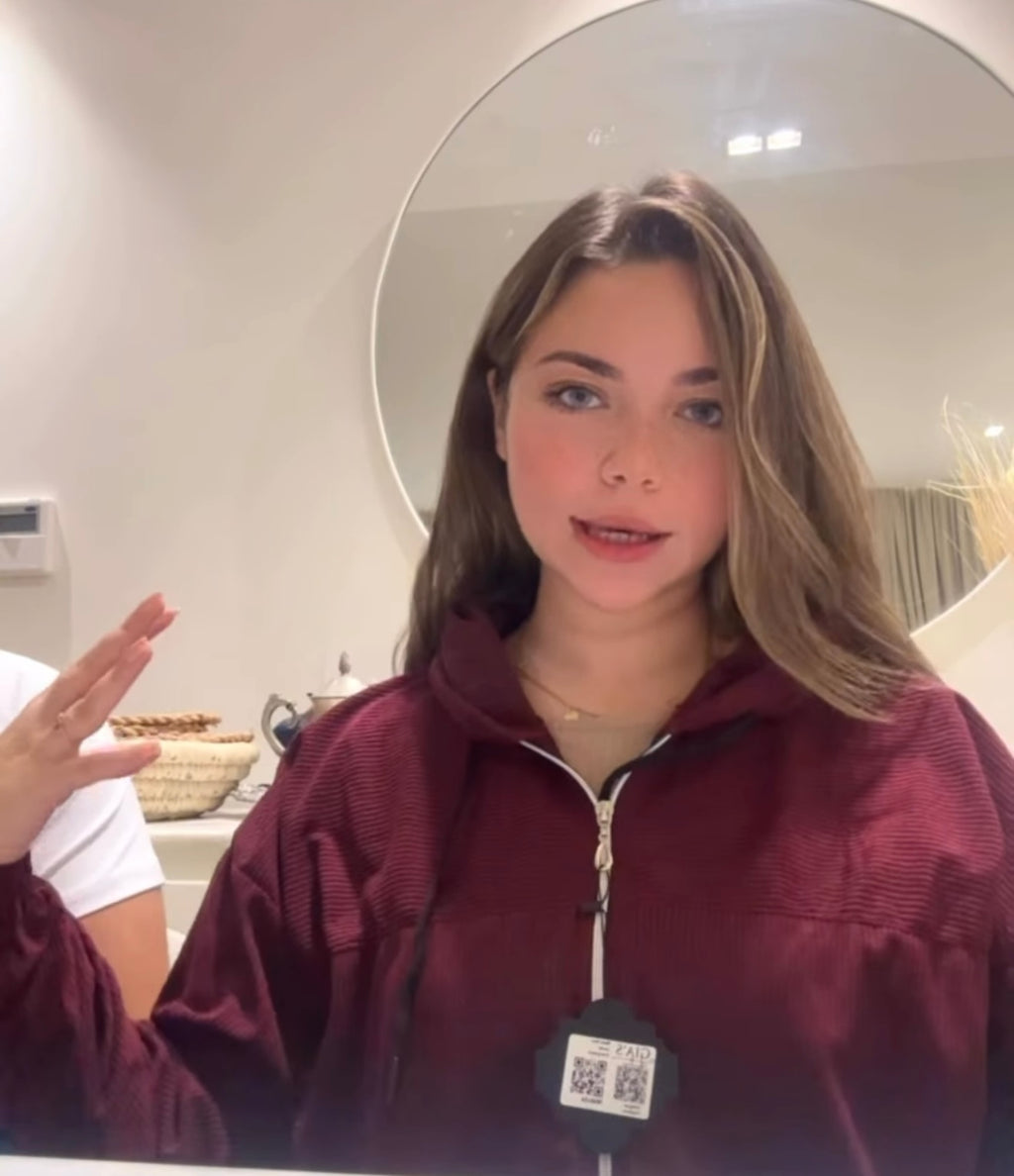 hooded zip-up jacket