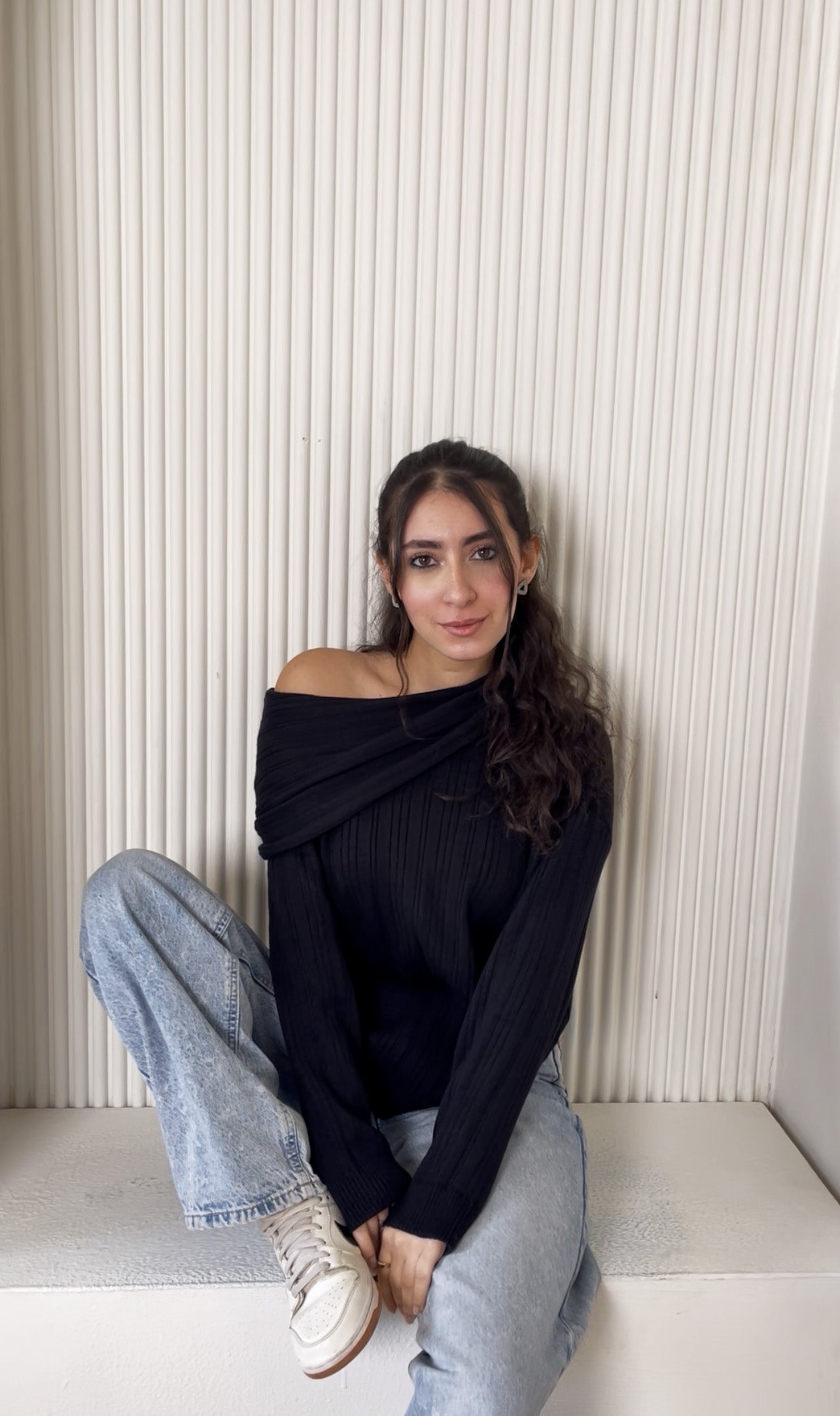 Off-the-Shoulder Sweater