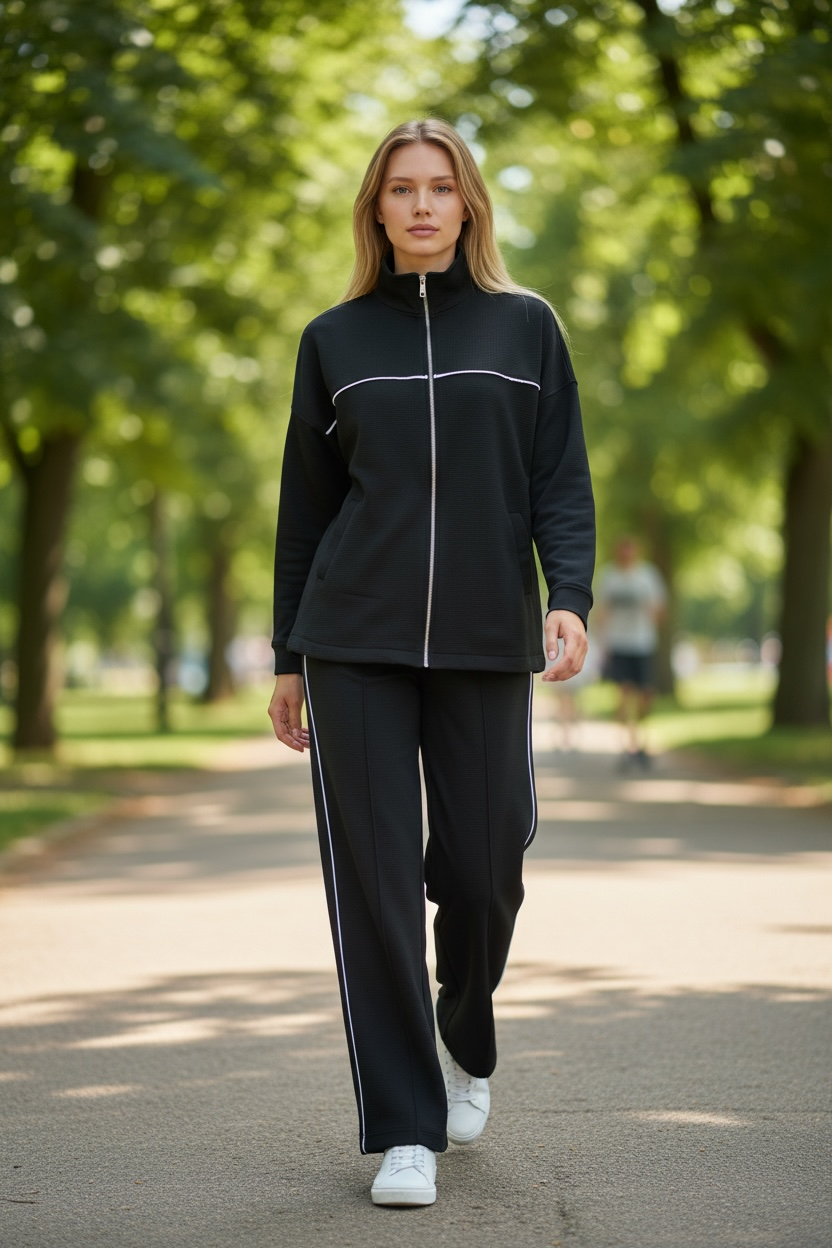 Zip-up tracksuit