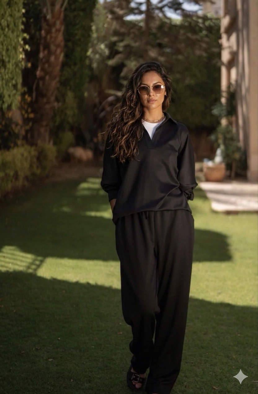 Oversized Polo athletic suit