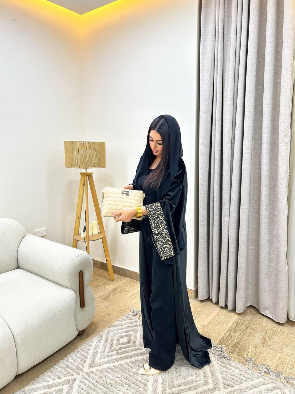 Golden Calligraphy Abaya