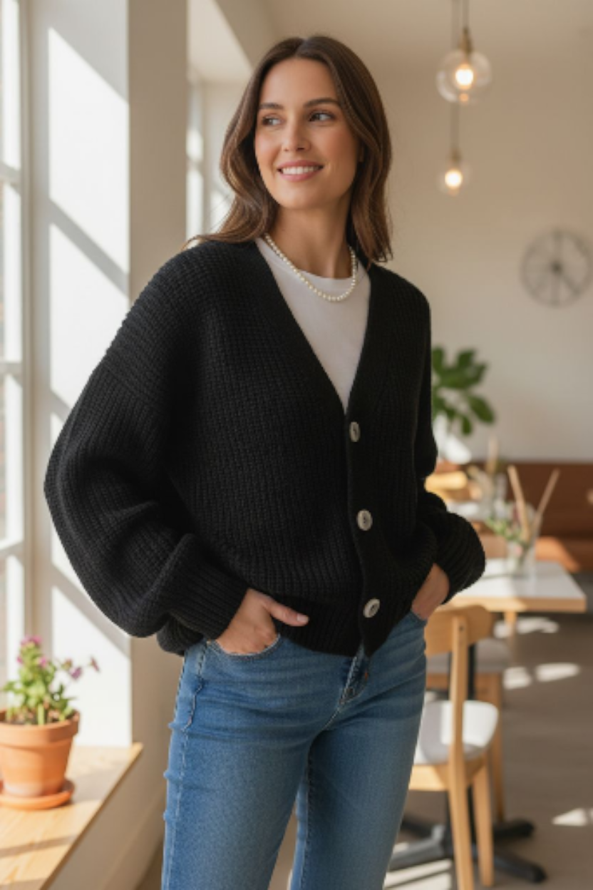 V-Neck Cardigan